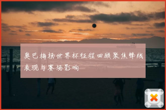 奥巴梅杨世界杯征程回顾聚焦锋线表现与赛场影响